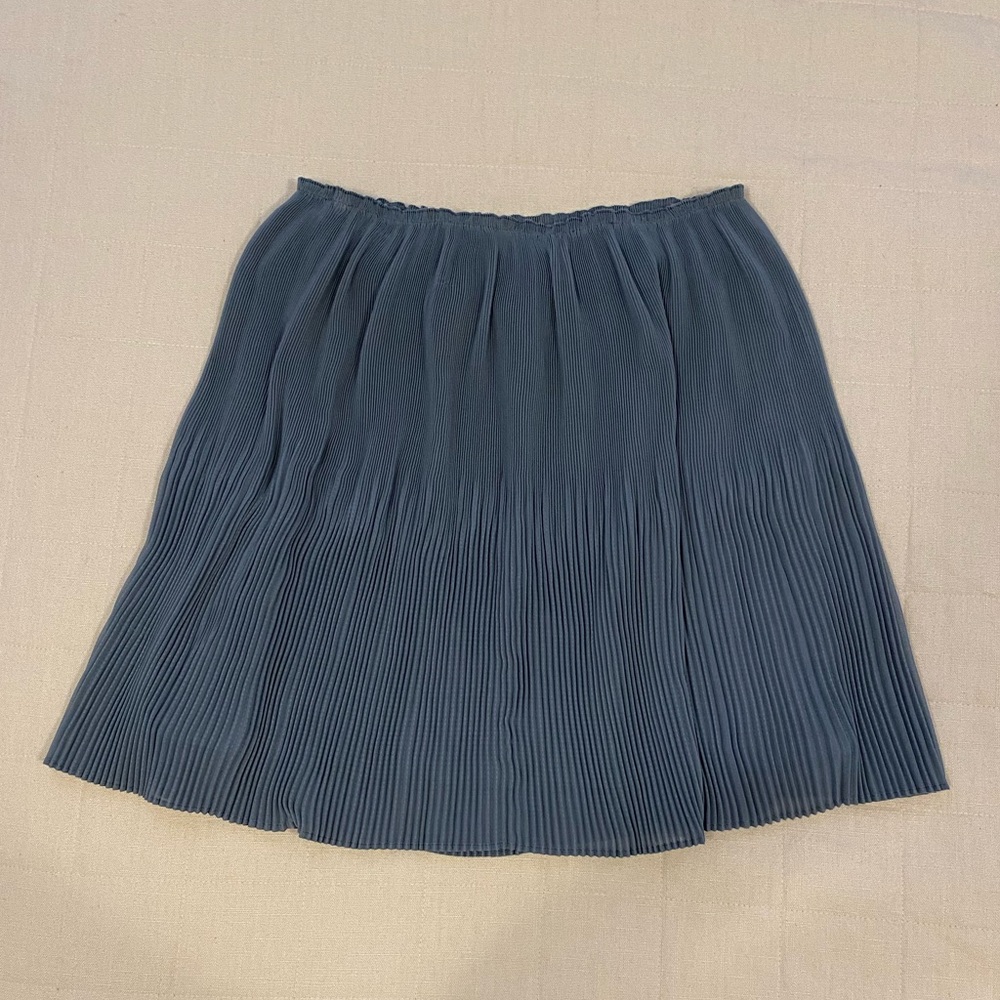 Blue Ribbed H&M Skirt